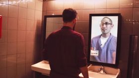 Convicted DUI Prisoner Tells His Compelling Story Through A Nightclub Bathroom Mirror