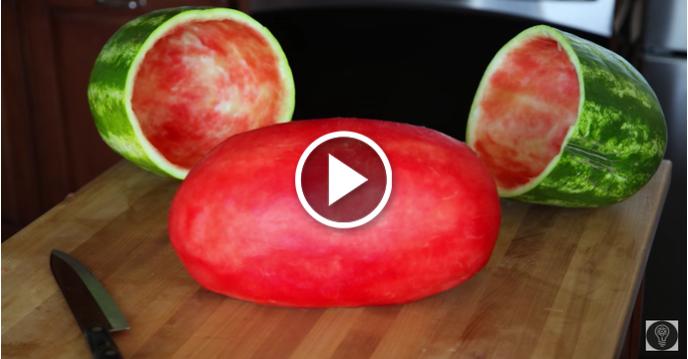 Guy Skins Watermelon For Party And You Will Not Believe End Result
